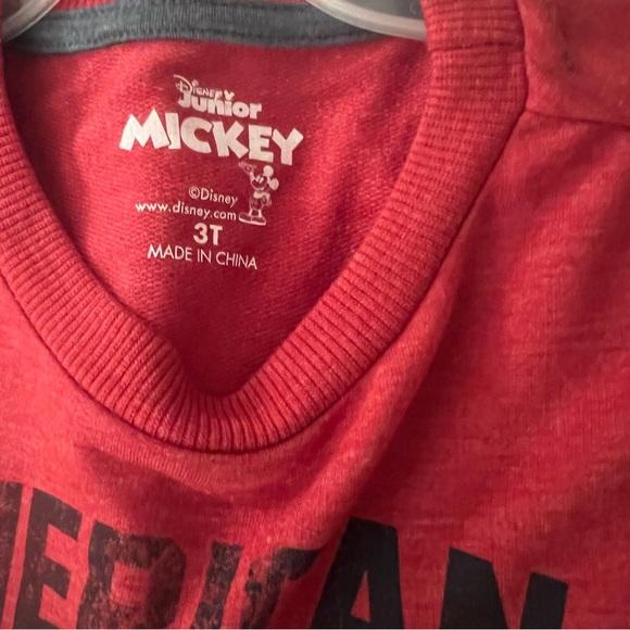Toddler Boy Disney Mickey Mouse Americana T-shirt & Short Set Sizes 2T & 3T NWT - Picture 8 of 12